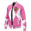 Pink Ranger MMPR Varsity Jacket F RIGHT Mockup - Anime Gifts Store