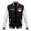 Poke League Bomber P Varsity Jacket FRONT Mockup - Anime Gifts Store