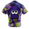 Purple Squid Aloha Splatoon Short Sleeve Hawaiian Shirt BACK Mockup 1 - Anime Gifts Store