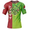 Rayquaza Attack P Rashguards Short Sleeve FRONT Mockup - Anime Gifts Store