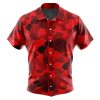 Red Aloha Akatsuki Short Sleeve Hawaiian Shirt FRONT Mockup - Anime Gifts Store