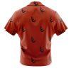 Red Pattern Saitama OPM Short Sleeve Hawaiian Shirt BACK Mockup - Anime Gifts Store