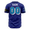 Revolutionary Army Sabo OP AOP Baseball Jersey BACK Mockup - Anime Gifts Store