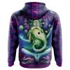 Rick and Morty Trippy Cosmic Rick AOP Hoodie 3D BACK Mockup - Anime Gifts Store