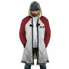 Rock Howard Fatal Fury AOP Hooded Cloak Coat FRONT Mockup - Anime Gifts Store