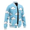 Sakoji Urokodaki Pattern DS Varsity Jacket F LEFT Mockup - Anime Gifts Store