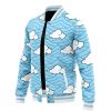 Sakoji Urokodaki Pattern DS Varsity Jacket F RIGHT Mockup - Anime Gifts Store