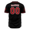 Sasuke Uchiha Clan Naruto AOP Baseball Jersey AOP Baseball Jersey BACK Mockup - Anime Gifts Store