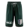 Scout Regiment Basketball Shorts front - Anime Gifts Store