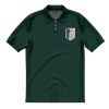 Scouting Regiment Attack on Titan AOP Premium Polo Shirt FRONT Mockup - Anime Gifts Store