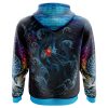 Sea Creatures Ponyo Studio Ghibli AOP Hoodie 3D BACK Mockup - Anime Gifts Store