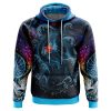 Sea Creatures Ponyo Studio Ghibli AOP Hoodie 3D FRONT Mockup - Anime Gifts Store