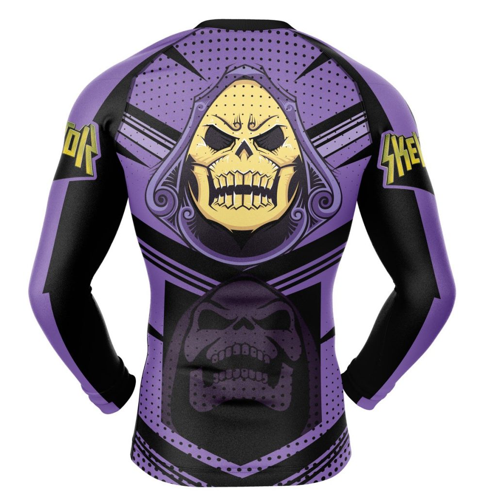 Skeletor Compression Shirt Rash Guard back - Anime Gifts Store