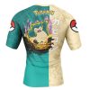 Snorlax Attack P Rashguards Short Sleeve BACK Mockup - Anime Gifts Store