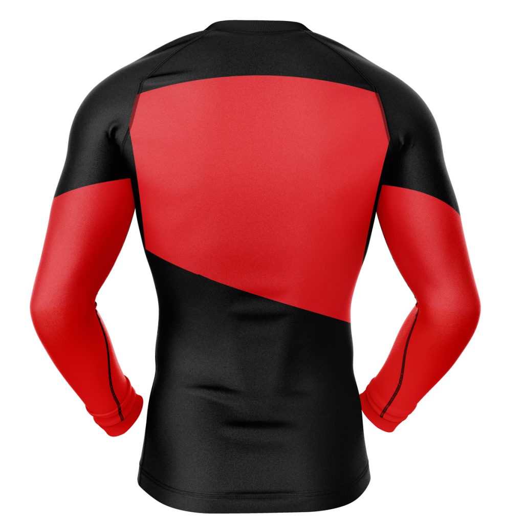 Star Trek Red Compression Shirt Rash Guard back - Anime Gifts Store