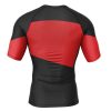 Star Trek Red Short Sleeve Rash Guard back - Anime Gifts Store