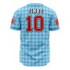 Straw Hats Jinbe One Piece AOP Baseball Jersey BACK Mockup - Anime Gifts Store