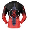 Struggler Berserk Rashguards Long Sleeve BACK Mockup - Anime Gifts Store