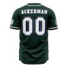 Survey Corps Ackerman Attack on Titan AOP Baseball Jersey BACK Mockup - Anime Gifts Store