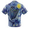 Tardis Starry Night DW Short Sleeve Hawaiian Shirt BACK Mockup - Anime Gifts Store