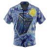 Tardis Starry Night DW Short Sleeve Hawaiian Shirt FRONT Mockup - Anime Gifts Store