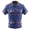 Team Game Mega Man Short Sleeve Hawaiian Shirt FRONT Mockup - Anime Gifts Store