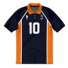 Team Karasuno Haikyuu AOP Premium Polo Shirt FRONT Mockup - Anime Gifts Store