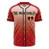 The Incredible Disney AOP Baseball Jersey FRONT Mockup - Anime Gifts Store