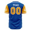 Toad SMB AOP Baseball Jersey BACK Mockup - Anime Gifts Store