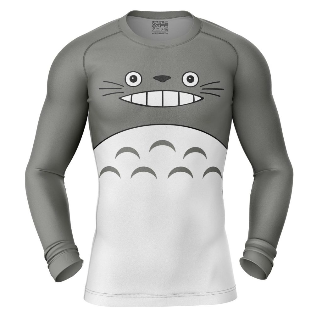 Totoro Compression Shirt Rash Guard front - Anime Gifts Store