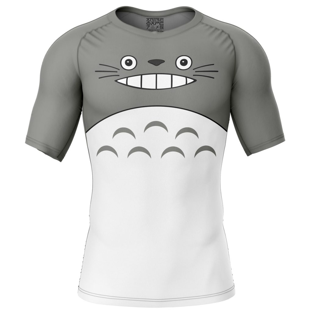 Totoro Short Sleeve Rash Guard front - Anime Gifts Store