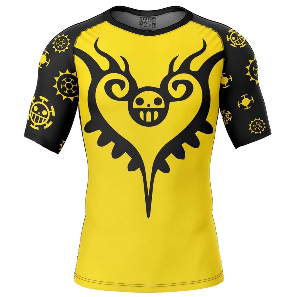 Trafalgar Short Sleeve Rash Guard front - Anime Gifts Store