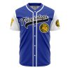 Triceratops Blue PR AOP Baseball Jersey AOP Baseball Jersey FRONT Mockup - Anime Gifts Store