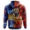 Tripping Thanos and Kratos Marvel AOP Hoodie 3D BACK Mockup - Anime Gifts Store