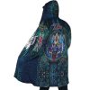 Trippy Abstract Gundam AOP Hooded Cloak Coat SIDE Mockup - Anime Gifts Store