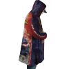 Trippy All Might MHA AOP Hooded Cloak Coat RIGHT Mockup - Anime Gifts Store