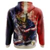 Trippy All Might My Hero Academia AOP Hoodie 3D BACK Mockup - Anime Gifts Store