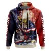 Trippy All Might My Hero Academia AOP Hoodie 3D FRONT Mockup - Anime Gifts Store