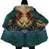 Trippy Attack on Titan AOP Hooded Cloak Coat NO HOOD Mockup - Anime Gifts Store