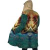 Trippy Attack on Titan AOP Hooded Cloak Coat SIDE Mockup - Anime Gifts Store