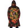 Trippy Burning Gundam AOP Hooded Cloak Coat BACK Mockup - Anime Gifts Store