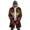 Trippy Burning Gundam AOP Hooded Cloak Coat FRONT Mockup - Anime Gifts Store