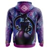 Trippy Cosmic Mewtwo Pokemon AOP Hoodie 3D BACK Mockup - Anime Gifts Store