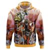 Trippy Dio Jojos Bizarre Adventure AOP Hoodie 3D FRONT Mockup - Anime Gifts Store