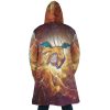 Trippy Dragonite Pokemon AOP Hooded Cloak Coat BACK Mockup - Anime Gifts Store