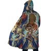 Trippy Eren Yeager Attack on Titan AOP Hooded Cloak Coat SIDE Mockup - Anime Gifts Store