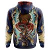 Trippy Eren Yeager Attack on Titan AOP Hoodie 3D BACK Mockup - Anime Gifts Store