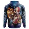 Trippy Genos One Punch Man AOP Hoodie 3D BACK Mockup - Anime Gifts Store