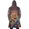 Trippy Giorno Giovanna Golden Wind JBA AOP Hooded Cloak Coat BACK Mockup - Anime Gifts Store