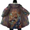 Trippy Giorno Giovanna Golden Wind JBA AOP Hooded Cloak Coat NO HOOD Mockup - Anime Gifts Store